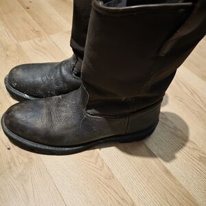 Men's Brown Leather Work Boots